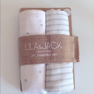 NWT: 2 pcs. Muslin Swaddle Set for 0-6 months